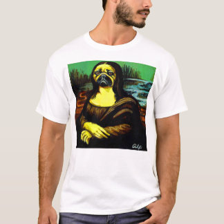 Mona-Lisa-Pug $22,95 T-shirt