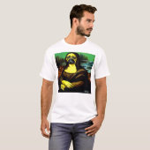 Mona-Lisa-Pug $22,95 T-shirt (Voorkant volledig)