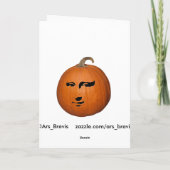 Mona Lisa Pumpkin Kaart (Achterkant)