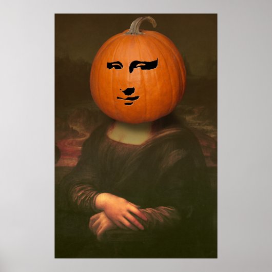 Mona Lisa Pumpkin Poster (Voorkant)