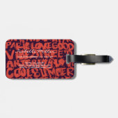 Mona Lisa Punk Art Bagagelabel (Achterkant horizontaal)