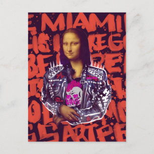 Mona Lisa Punk Art Briefkaart