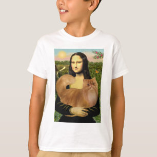 Mona Lisa - Rode Perzische kat T-shirt