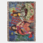 Mona Lisa Romantisch Grappig Kleurrijk Kunstwerk Deken (Voorkant Verticaal)