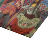 Mona Lisa Romantisch Grappig Kleurrijk Kunstwerk Snijplank (Hoek)