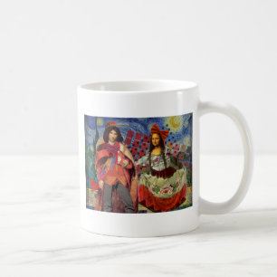 Mona Lisa Romantische Grappige Kleurrijke Kunst Koffiemok