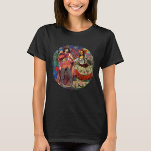 Mona Lisa Romantische Grappige Kleurrijke Kunst T-shirt