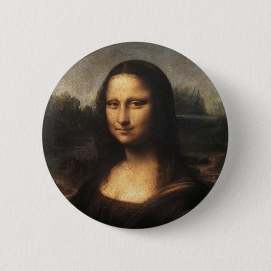 Mona Lisa Ronde Button 5,7 Cm (Voorkant)