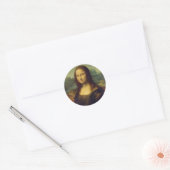 Mona Lisa Ronde Sticker (Envelop)