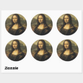 Mona Lisa Ronde Sticker (Vel)
