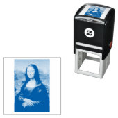  MONA LISA RUBBER STAMP  ZELFINKTENDE STEMPEL (In situ)