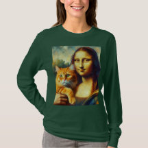 Mona Lisa schilderij La Gioconda met Cat