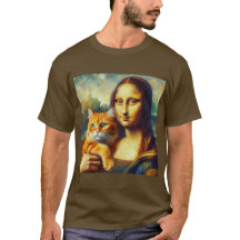 Mona Lisa schilderij La Gioconda met Cat