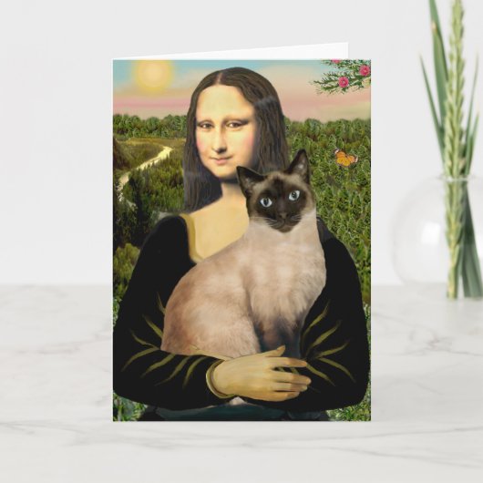 Mona Lisa - Seal Point Siamese kat Kaart (Voorkant)