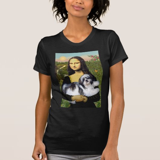 Mona Lisa - Shih Tzu (A-LD) T-shirt (Voorkant)