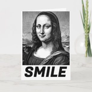 MONA LISA SMILE VERJAARDAG WENSKAART KAART