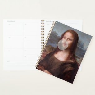 Mona Lisa souffle de bulle grise gomme
