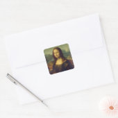 Mona Lisa Square Sticker (Envelop)