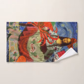 Mona Lisa Starry Night Collage : surréalisme fanta (Serviette à main)