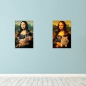 Mona Lisa tenant ses chats (Parquet)