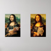 Mona Lisa tenant ses chats (Recto)
