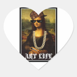 Mona Lisa Thug Life Art Life Hart Sticker