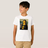 Mona Lisa Tshirt voor kinderen (Voorkant volledig)