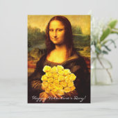 Mona Lisa Valentijnsdag Feestdagenkaart (Staand voorkant)