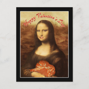 Mona Lisa Valentijnsdag Feestdagenkaart
