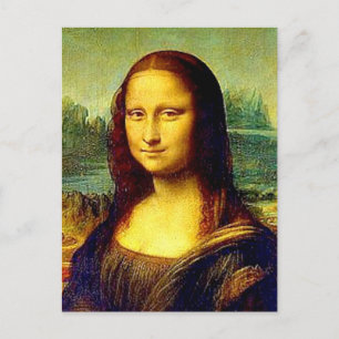 Mona Lisa van Da Vinci, Fine Art Briefkaart
