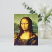 Mona Lisa van Da Vinci, Fine Art Briefkaart (Staand voorkant)