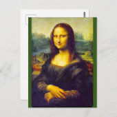 Mona Lisa van Da Vinci, Fine Art, Briefkaart (Voorkant / Achterkant)