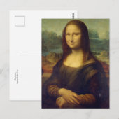 Mona Lisa van het Leonardo da Vinci-Briefkaart Briefkaart (Voorkant / Achterkant)