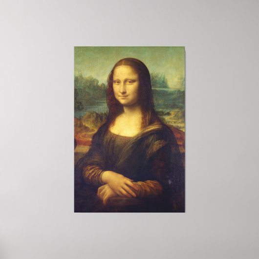Mona Lisa van Leonardo da Vinci Canvas Afdruk (Voorkant)