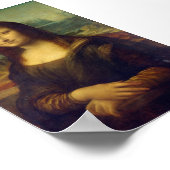 Mona Lisa van Leonardo da Vinci Poster (Hoek)