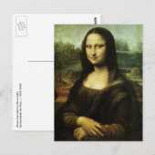 Mona Lisa van Leonardo da Vinci, Renaissance Art Briefkaart (Voorkant / Achterkant)