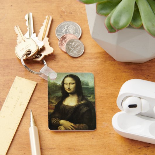 Mona Lisa van Leonardo da Vinci, Renaissance Art Sleutelhanger (Bureau)