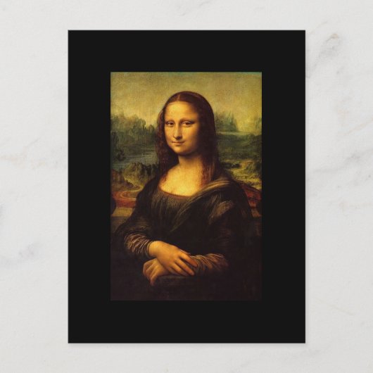 Mona Lisa van Leonardo DE Vinici Briefkaart (Voorkant)