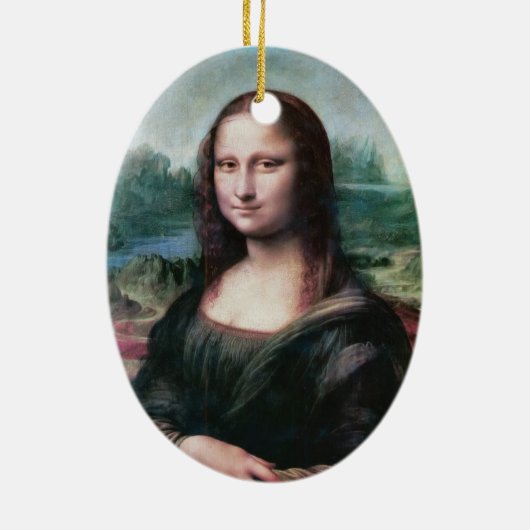 Mona Lisa-versiering Keramisch Ornament (Achterkant)