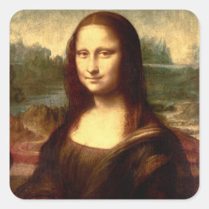 Mona Lisa Vierkante Sticker