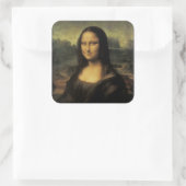 Mona Lisa Vierkante Sticker (Tas)