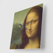 Mona Lisa Wall Clock Vierkante Klok (Hoek)