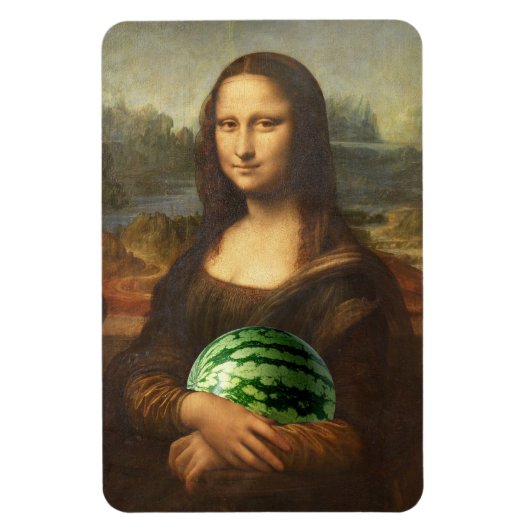 Mona Lisa Watermelon Magneet (Verticaal)