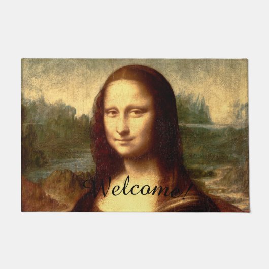 Mona Lisa Welkom Deurmat (Voorkant)