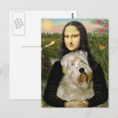 Mona Lisa - Wheaten Terrier 1 Briefkaart (Voorkant / Achterkant)