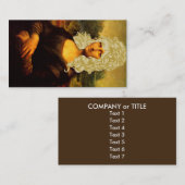 Mona Lisa wijzigde haar hairstyle Visitekaartje (Voorkant / Achterkant)