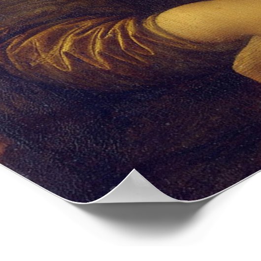 Mona Lisa zegt alsjeblieft een masker Draag Poster (Hoek)