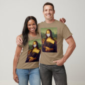 Mona Lisa zegt alsjeblieft een masker Draag T-shirt (Unisex)