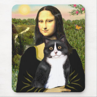 Mona Lisa - zwart-witte kat Muismat