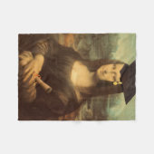 Mona Lisa's Afstuderen Dag Fleece Deken (Voorkant (Horizontaal))